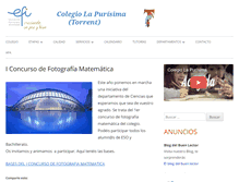 Tablet Screenshot of colegiolapurisima.org